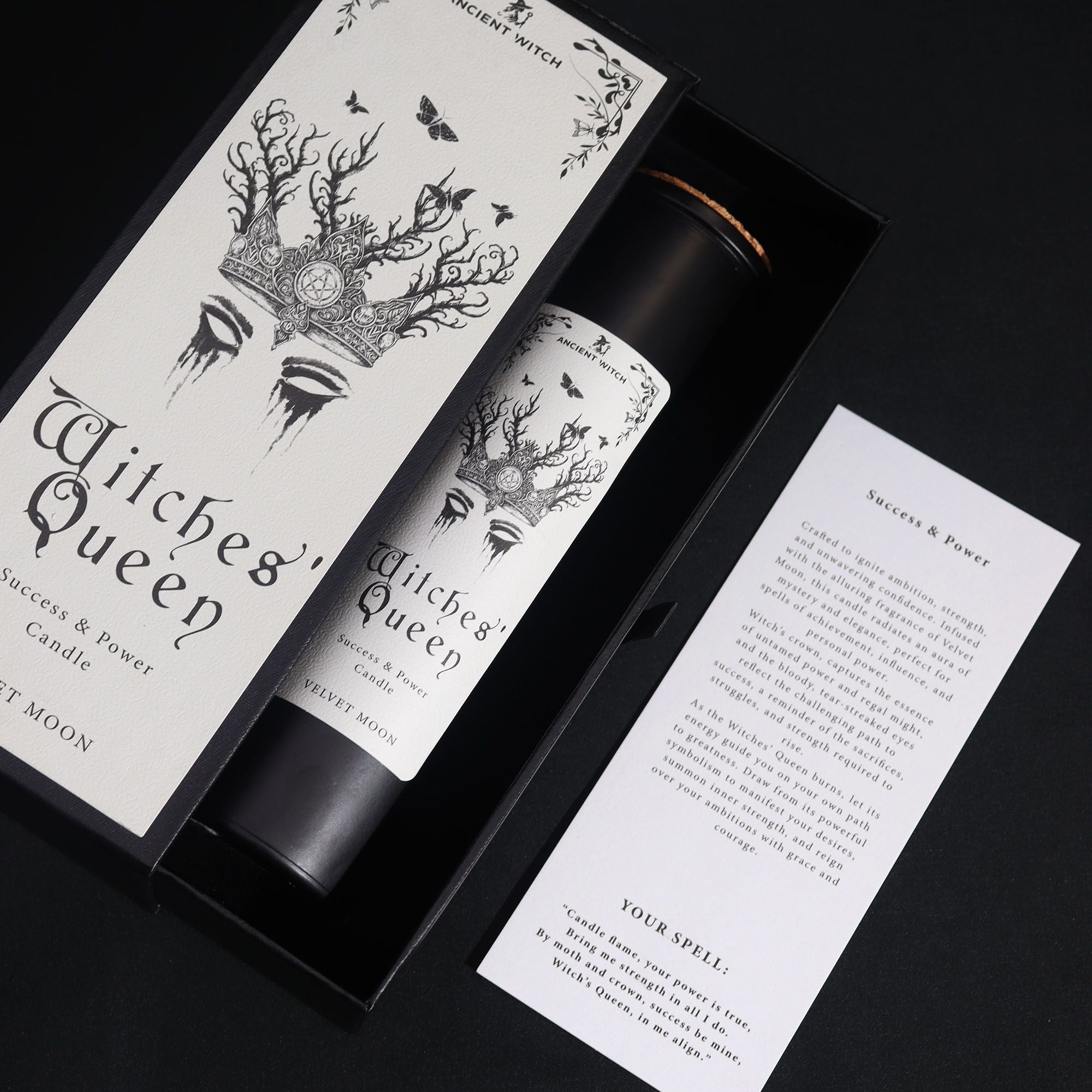 Witches' Queen - Bougie pouvoir & réussite Velvet Moon