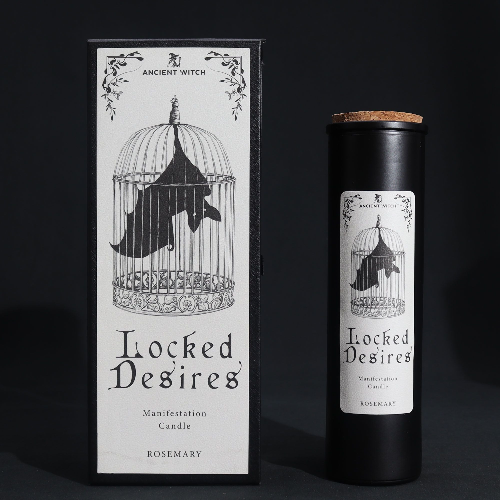 Locked Desires - Bougie de manifestation au romarin