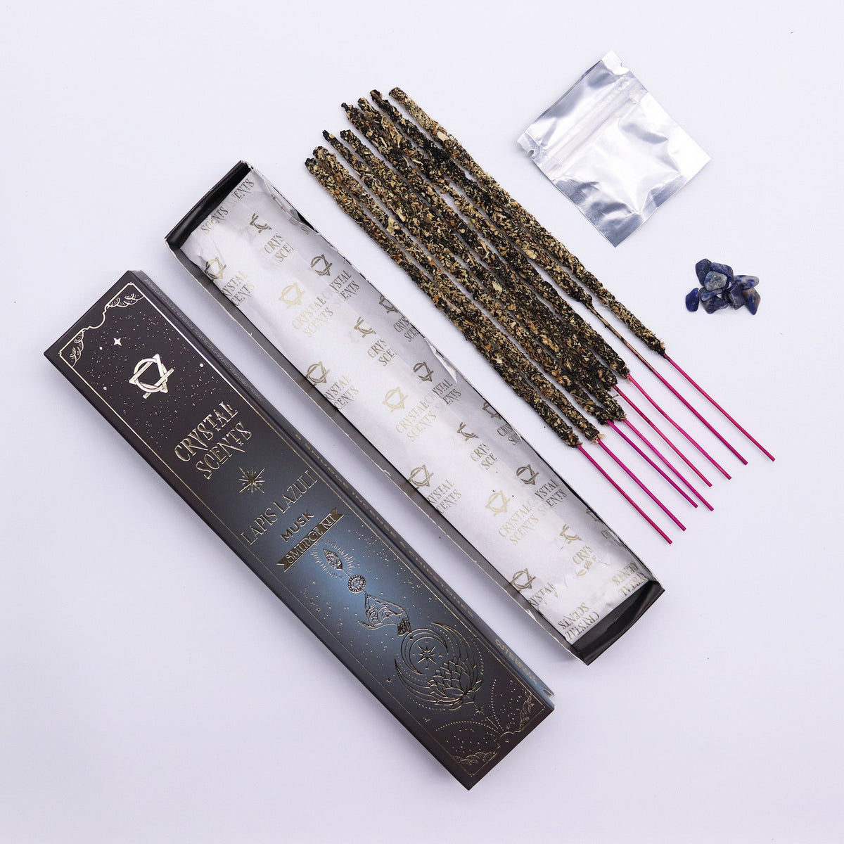 Encens Crystal Scents Musc & Lapis lazuli