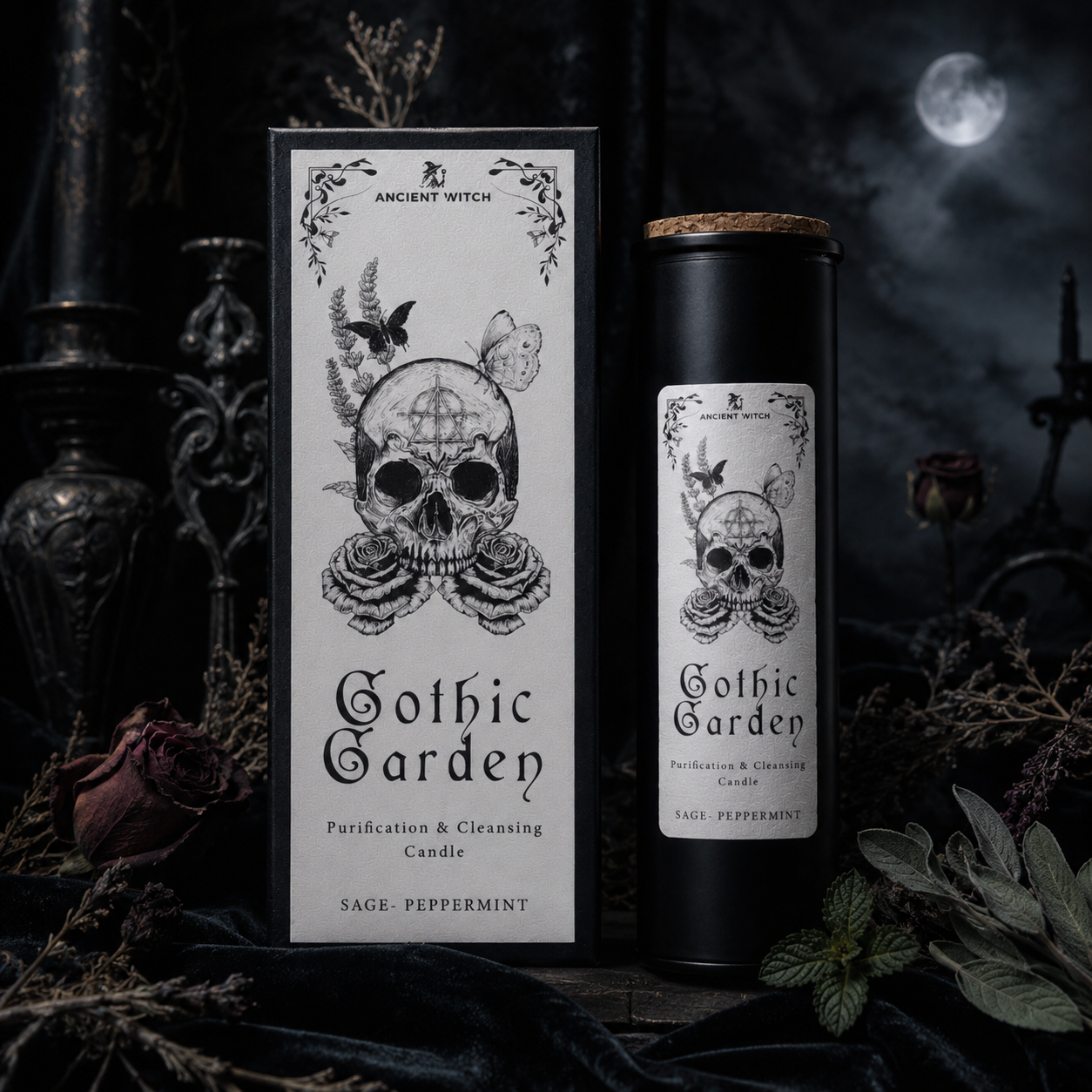 Gothic Garden - Bougie de purification sauge & menthe poivrée