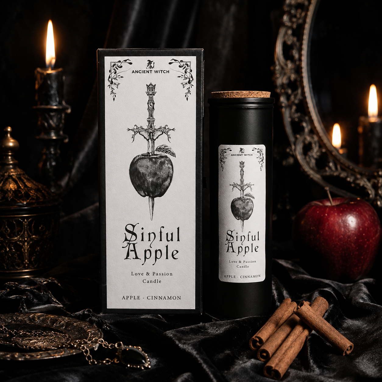 Sinful Apple - Bougie amour & passion pomme-cannelle