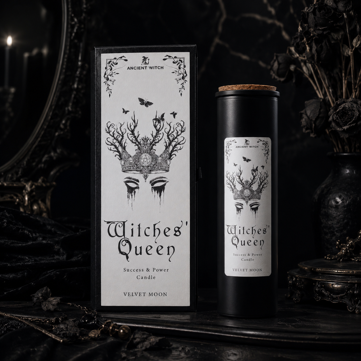Witches' Queen - Bougie pouvoir & réussite Velvet Moon