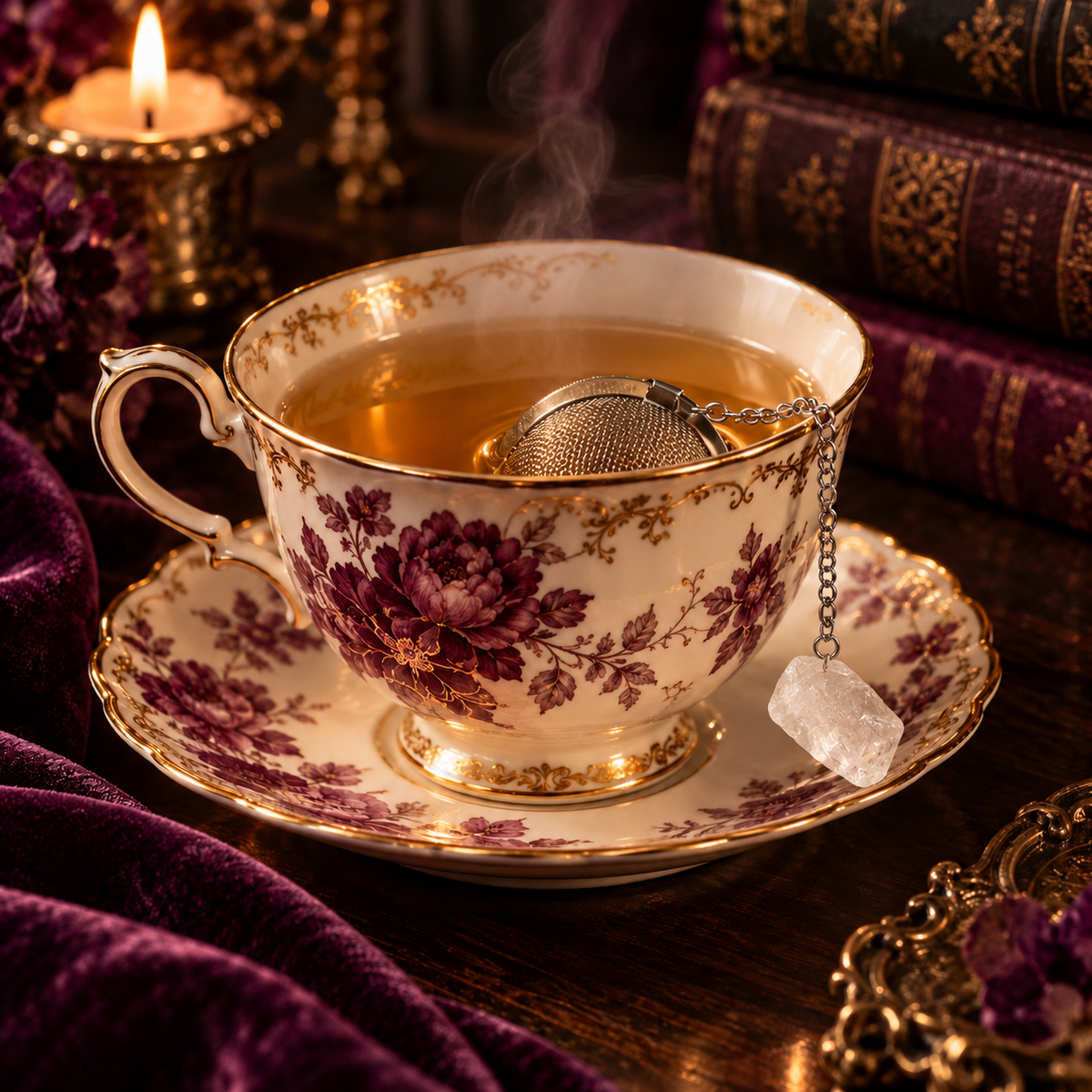 Infuseur à thé en cristal de roche brut