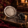 Infuseur à thé en obsidienne noire brute