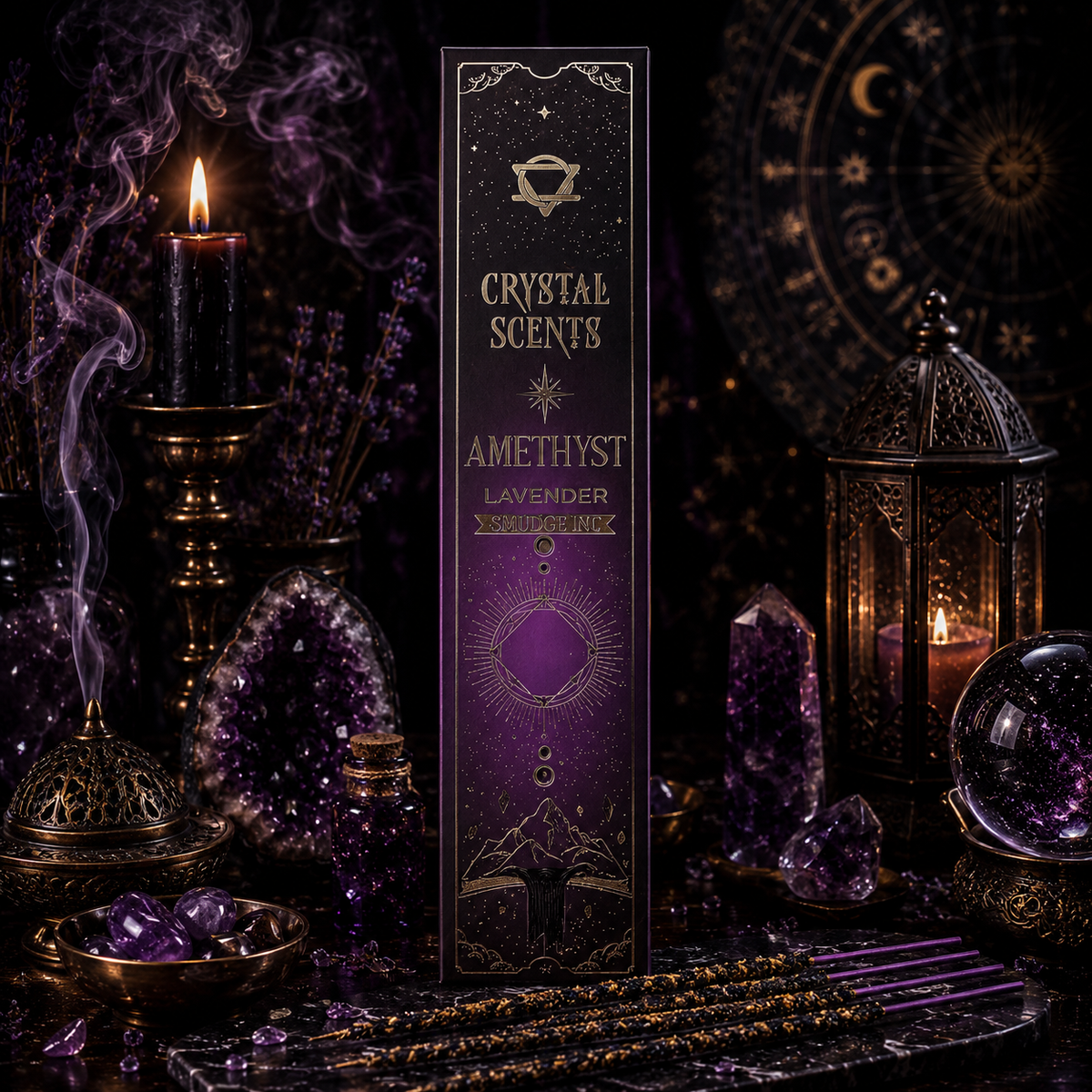 Encens Crystal Scents Lavande & Améthyste