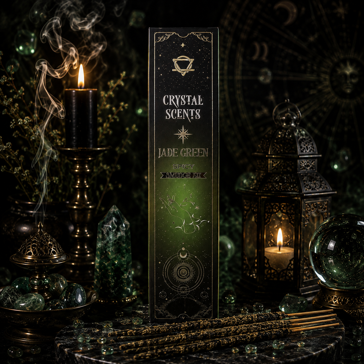 Encens Crystal Scents Épices & Jade