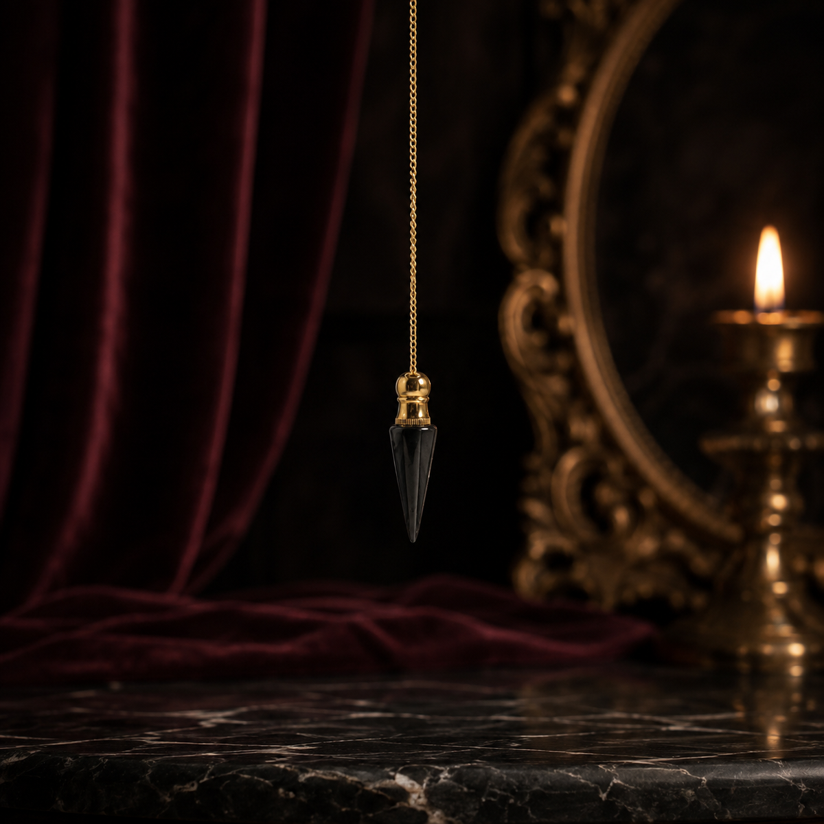 Pendule en Agate Noire