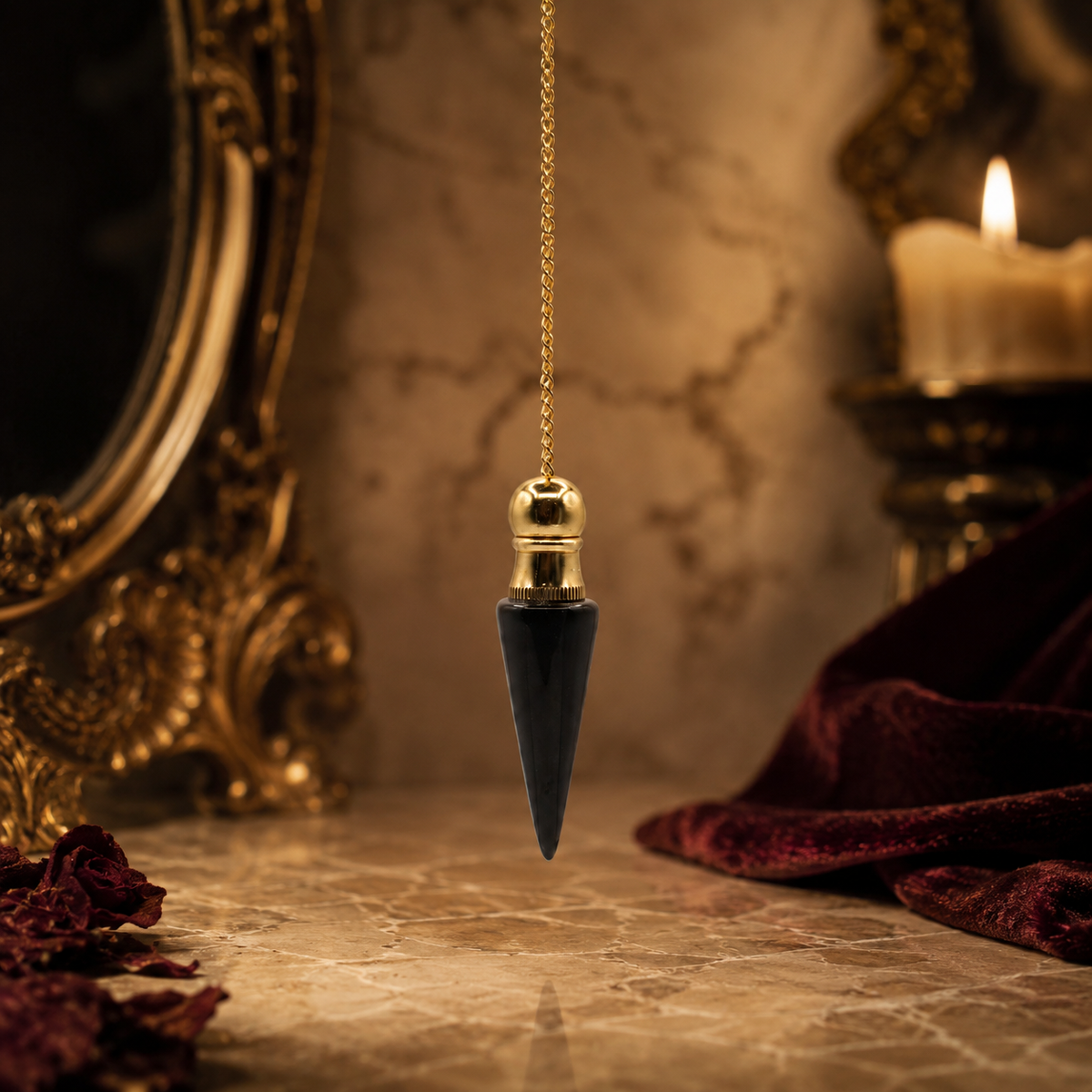 Pendule en Agate Noire