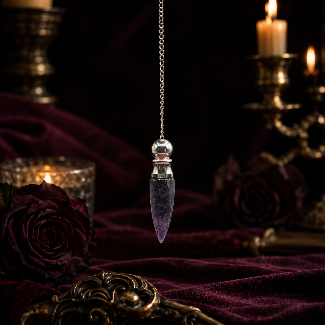 Pendule en améthyste