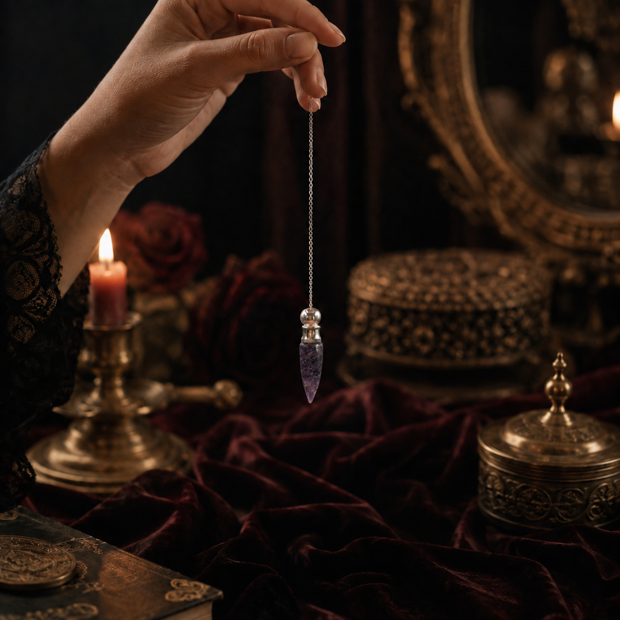 Pendule en améthyste