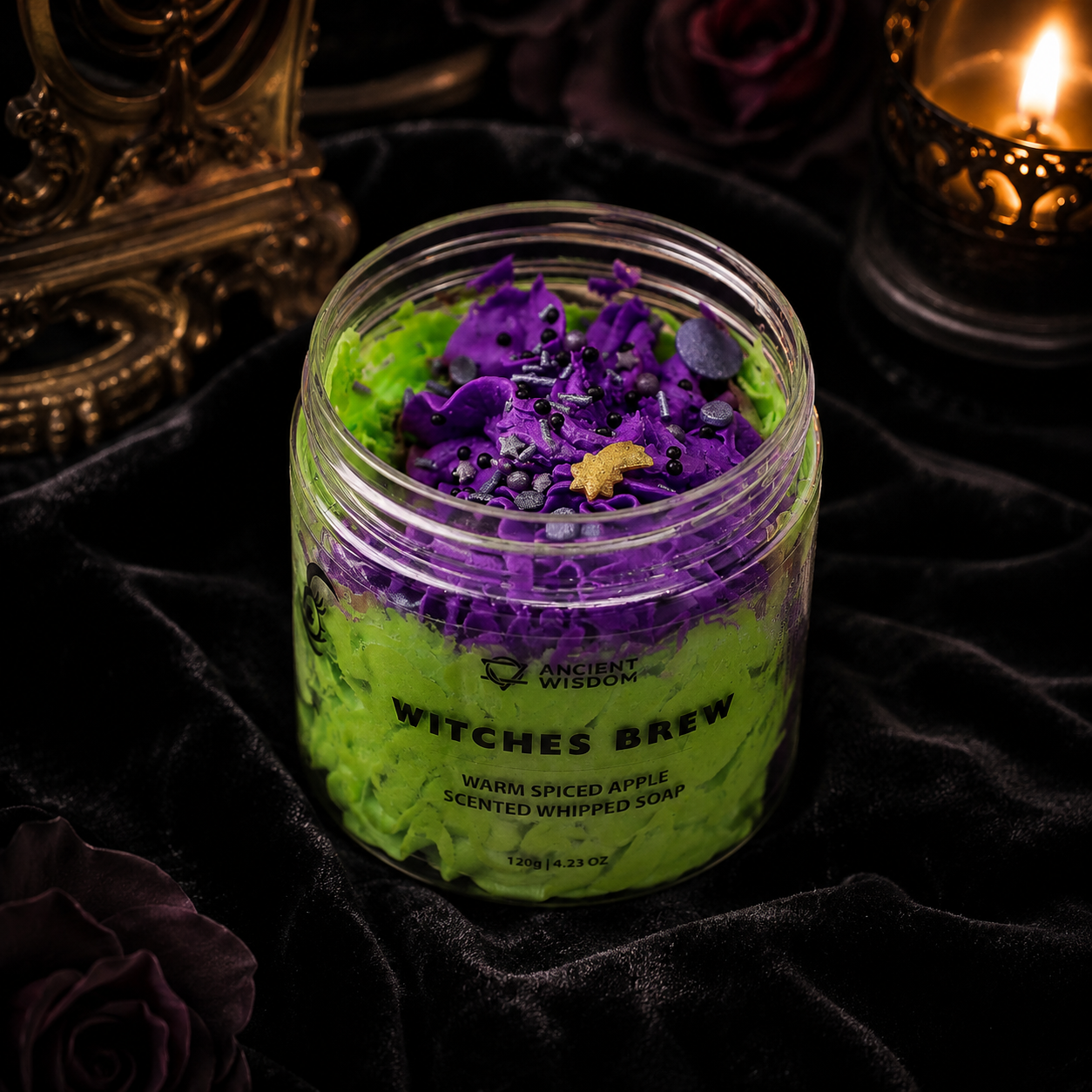 Witches’ Brew – Savon fouetté aux bois fumés & baies épicées 120 g